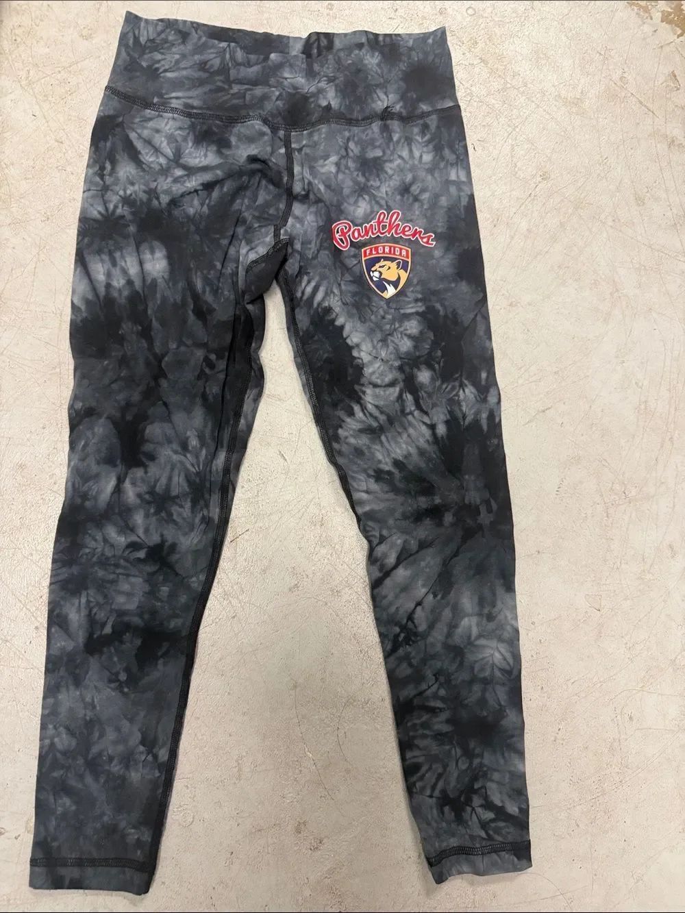 Tye Dye Leggings Florida PANTHERS NHL Logo - LIKE NEW Size Small